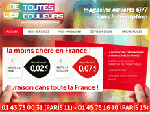 Tablet Screenshot of detouteslescouleurs.com